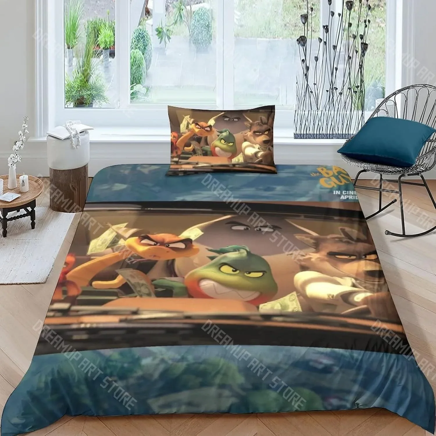 Cartoon The Bad Guys Duvet Cover Exquisite Digital Printing Bedding Set Comforter Bed Youth Home Decor Kids Girls Boys Gift