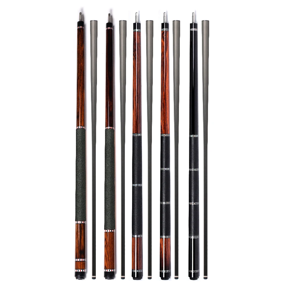 SW Wholesale Custom 58 Inch 1/2 Split Carbon Fiber Pool Cue, 12.5mm Tip, Pro Taper & Radial Joint