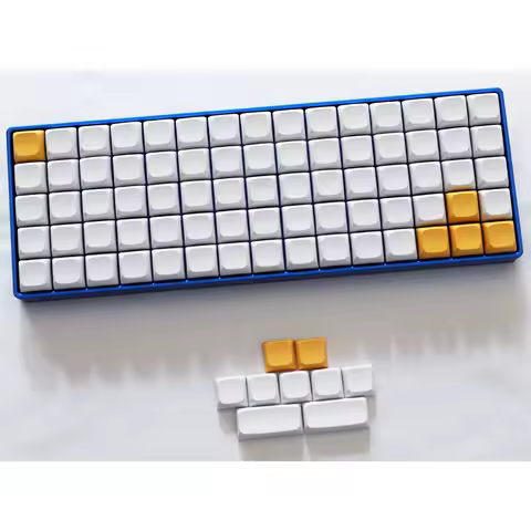 Echome Solid Color Theme Keycaps Custom Pithy PBT Artisan Mechanical Keyboard Key Caps 97keys XDAL ballcap Profile Keycap Gift