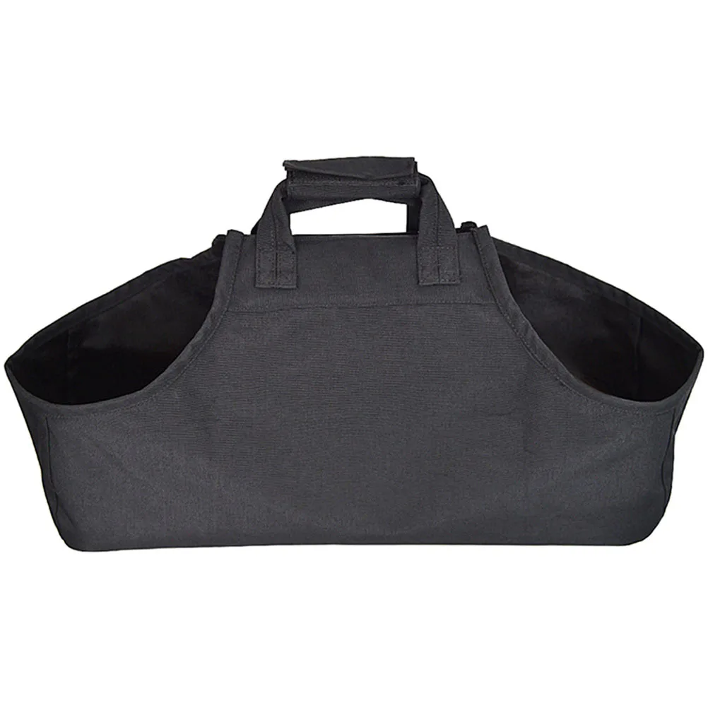 

1pc Camping Canvas Bag Portable Firewood Carrier For Outdoor Storage Transport Large-Capacity Logging Tote Oxford Cloth