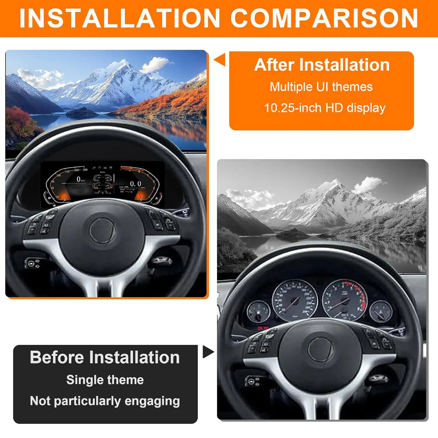 Cluster Dashboard For BMW X5 E53 1999-2005 5 E39 1995-2003 E38 Linux System Original Modern Car Clúster Odometer, Speedometer