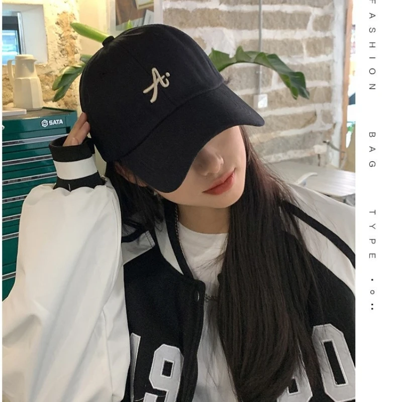 Letter Embroidery Baseball Cap for Women Men  Duckbill Hats Outdoor Sun Protection Visors Embroidery Duck Tongue Cap 모자