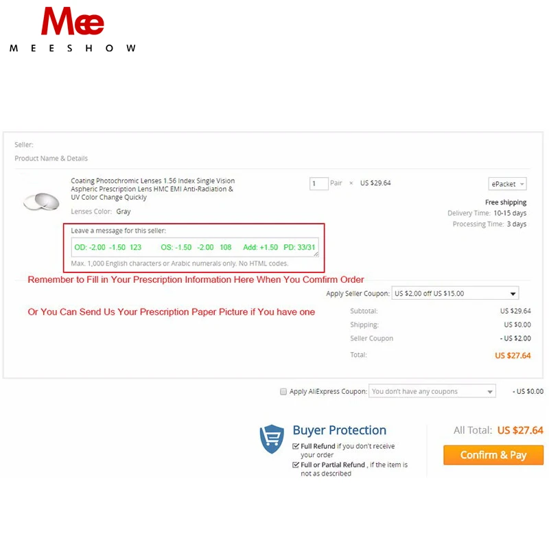لا يمكن طلب هذا بمفردك، عدسات طبية مخصصة تكلفة إضافية لسعر الأسطوانة العالية تكلفة VIP بشعار مخصص مختلف #3