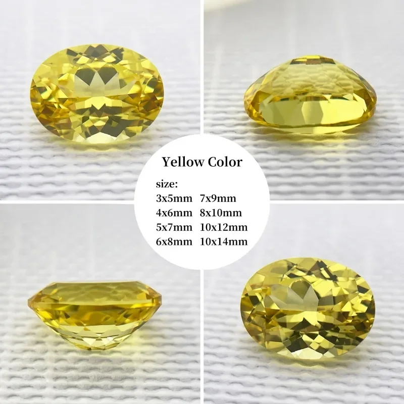 

Lab Grown Sapphire Oval Shape Top Quality for DIY Jewelry Making The Main Materials of Rings and Necklaces AGL Certificate
