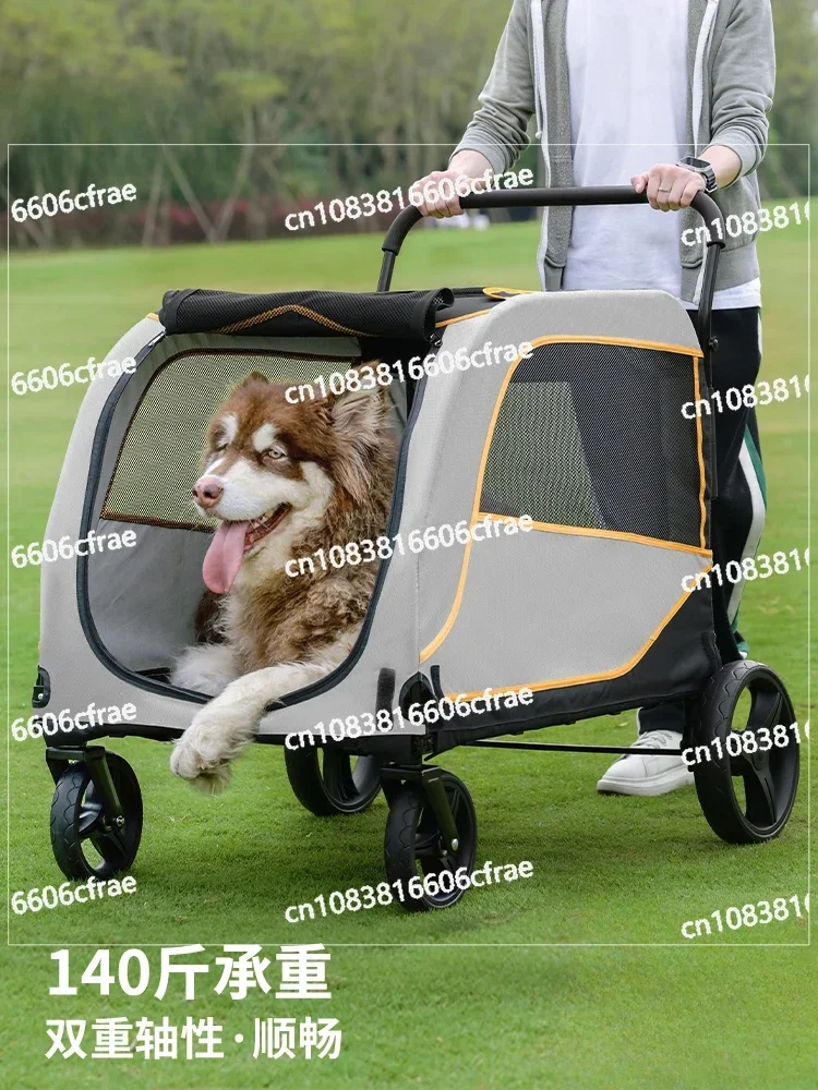 Pet Trolley Medium and Large Dog Dog Trolley Elderly Injury Disability Travel Outdoor Out Foldable Dog Walking Cart