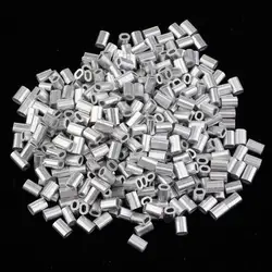 1000Pcs Fishing Aluminium Sleeves 0.8mm 1mm 1.2mm 1.5mm for Option