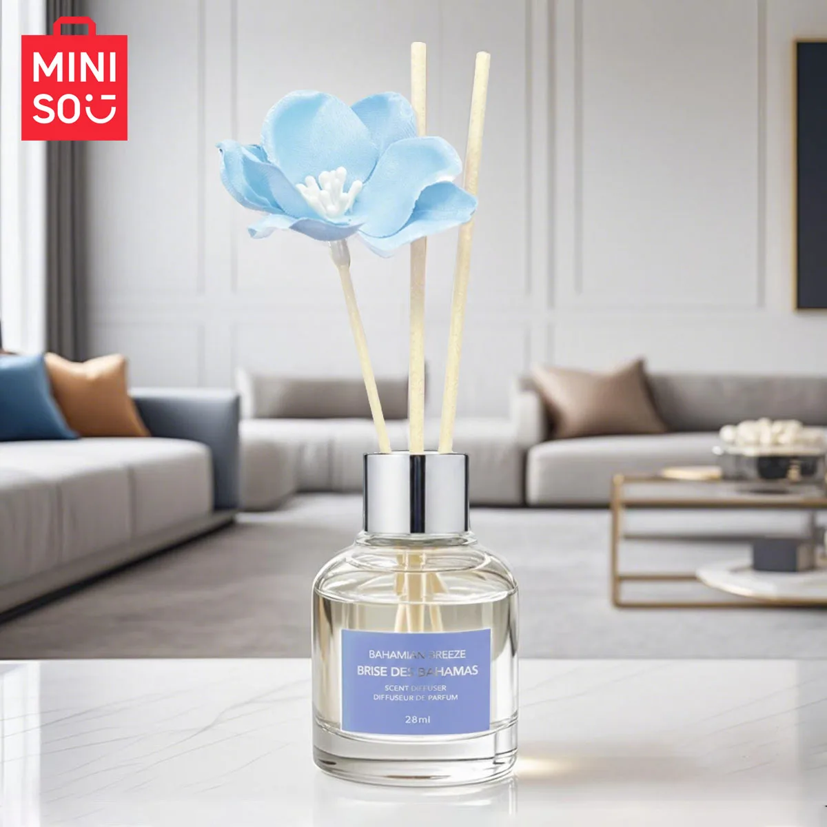 

MINISO Green Plants, Fragrance Flameless Aroma Diffuse Lavender Vine Volatile Aroma, Gardenia Flower Air Freshener