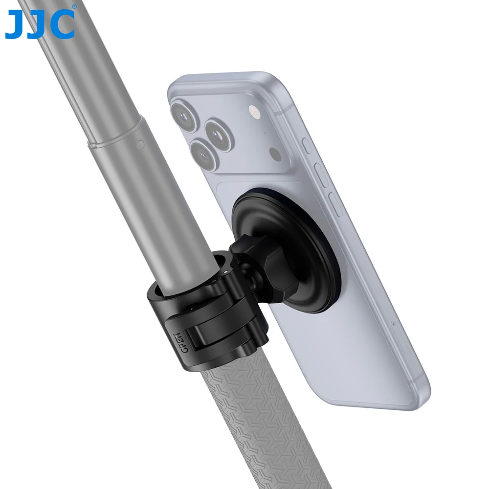 JJC BA-MS1 Magnetischer Handyhalter-Adapter für Selfiesticks mit einem Durchmesser von 20–30 mm, geeignet für Smartphones mit magnetischer Anziehungskraft. – Detail 3