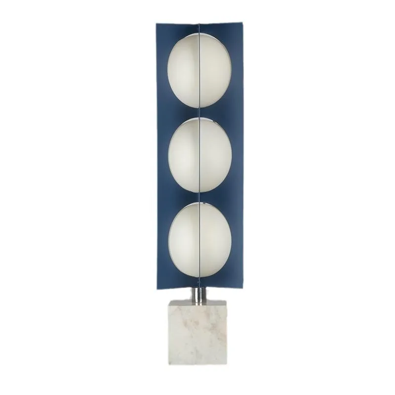 Marble table lamp, modern simple floor lamp, living room sales office, bedroom bedside sofa ornament lamp
