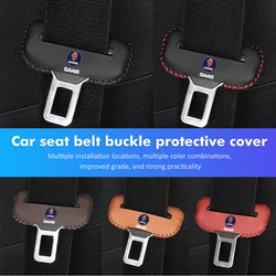 Universal Car Seat Belt Buckle Clip Protector Anti-Scratch Cover For SAAB 9-4X 9-7X 9-3 9-5 9-2X 9-X 9000 900 600 99 97