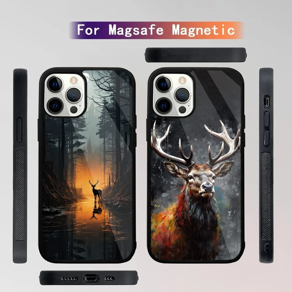

Deer Hunting Camo Phone Case For iPhone 15,14,13,12,11,Plus,Pro,Max Mini Magsafe Magnetic Wireless Charging