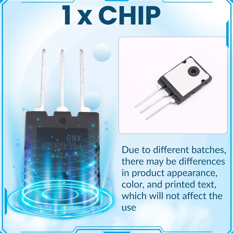 FGL40N120AND رقاقة FGL40N120 TO247 آلة لحام IGBT رقاقة أنبوب واحد-AA80