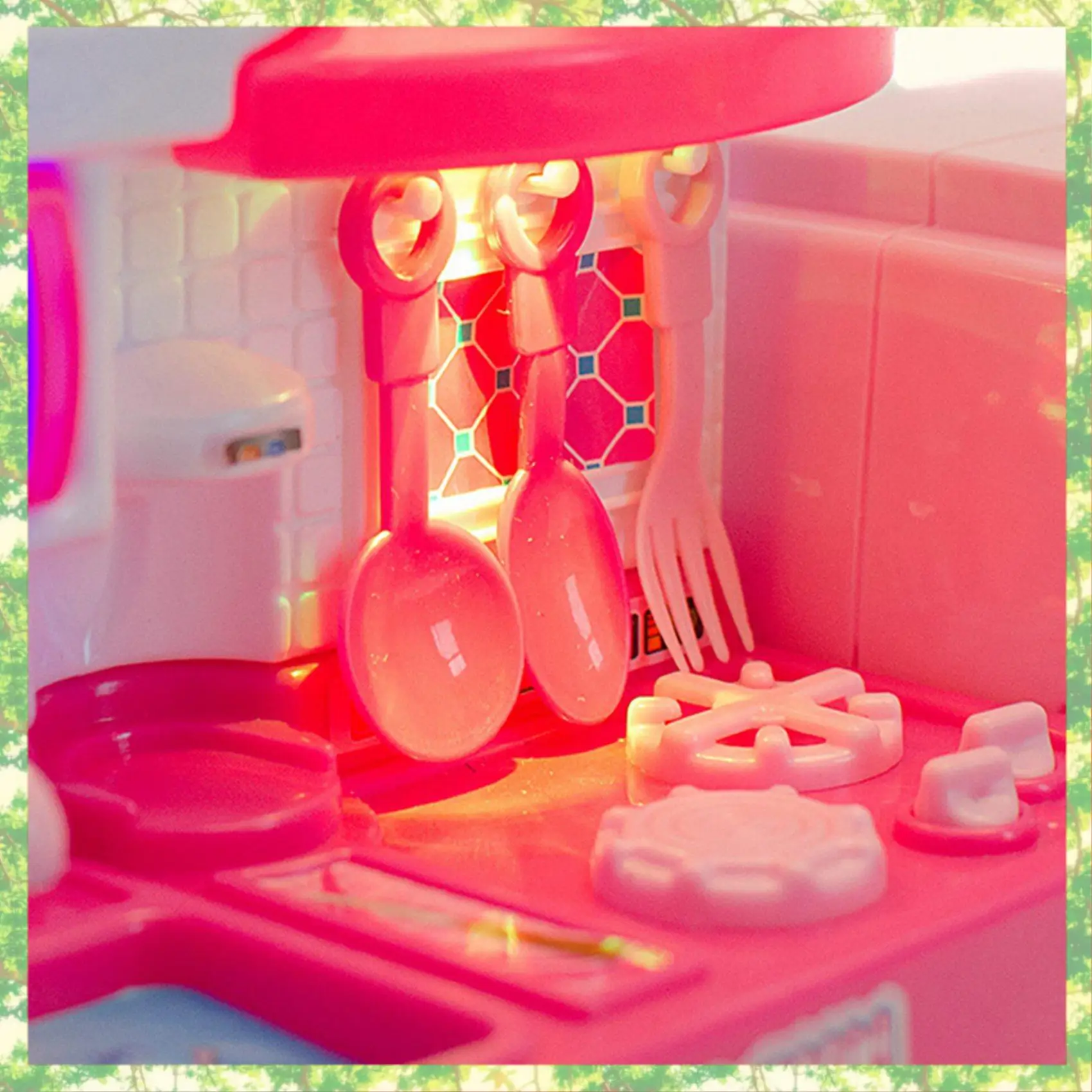 T84C-24X ensemble de cuisine musique semblant accessoires ensemble de cuisine jeu de cuisine jouer ensemble d'ustensiles de cuisine pour les enfants-rose