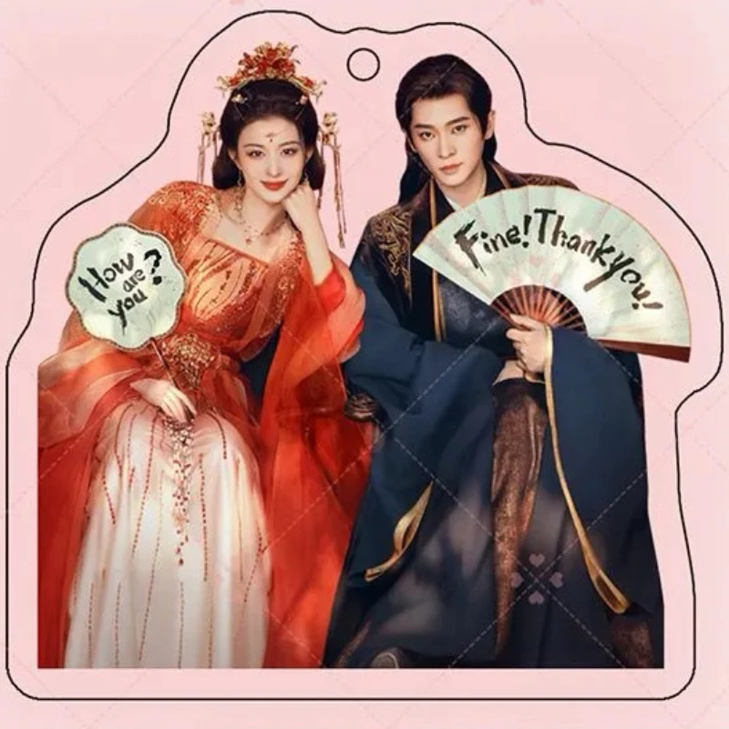 Cheng Lei Wang Churan Keychain Acrylic Double-side Hanging Pendants TV How Dare You? Xia Houdan Yu Wanyin Decor Ornaments