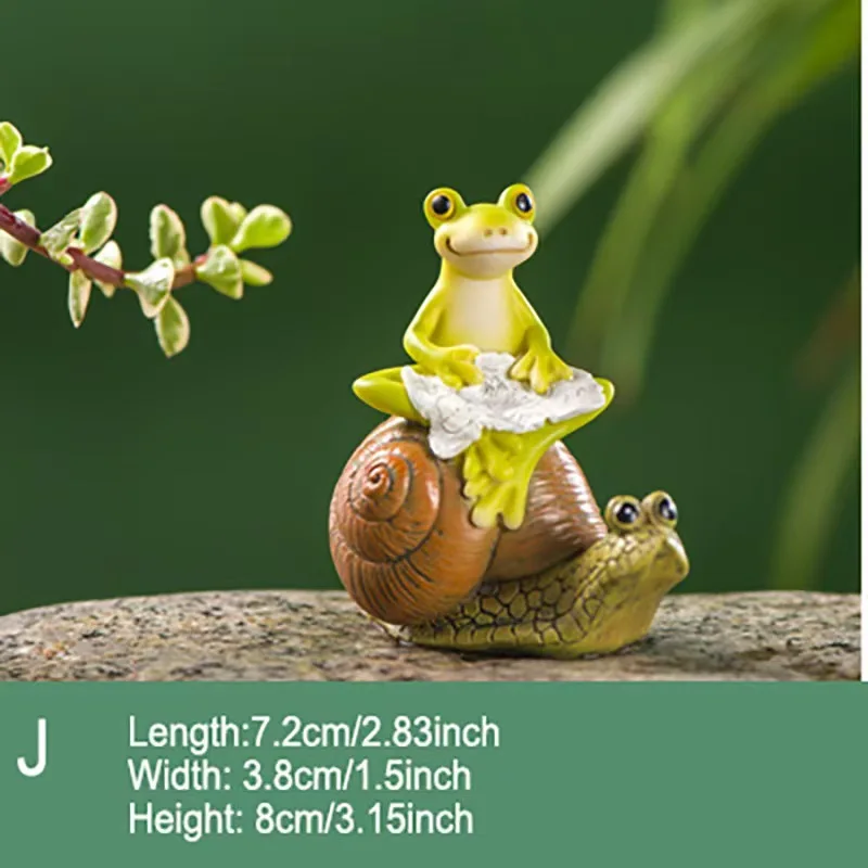 

Frog Planter Figurine - Succulent Micro Landscape Decoration, Resin Animal Flower Pot for Balcony Garden & Home Decor