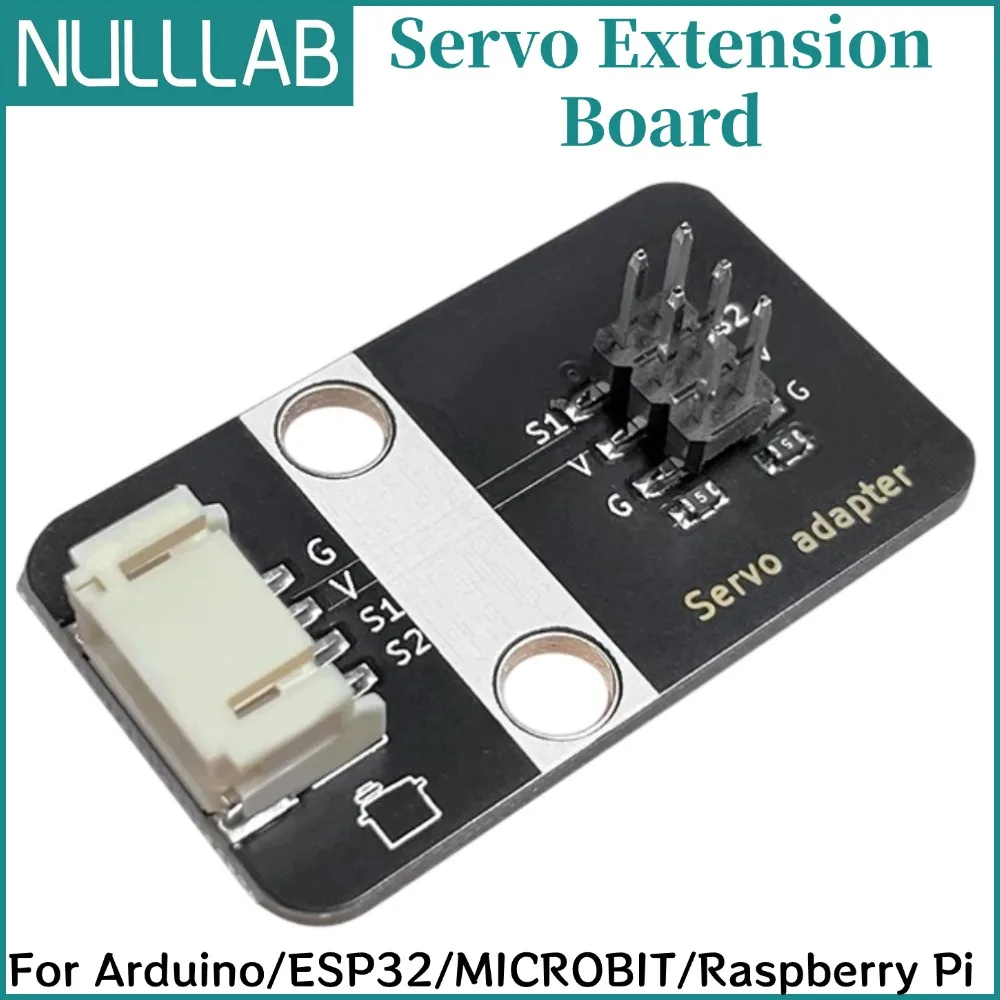 2 Channel Servo Motor Driver Expansion Board with Case PH2.0 Interface Compatible Arduino UNO ESP32 Microbit Raspberry Pi Robot