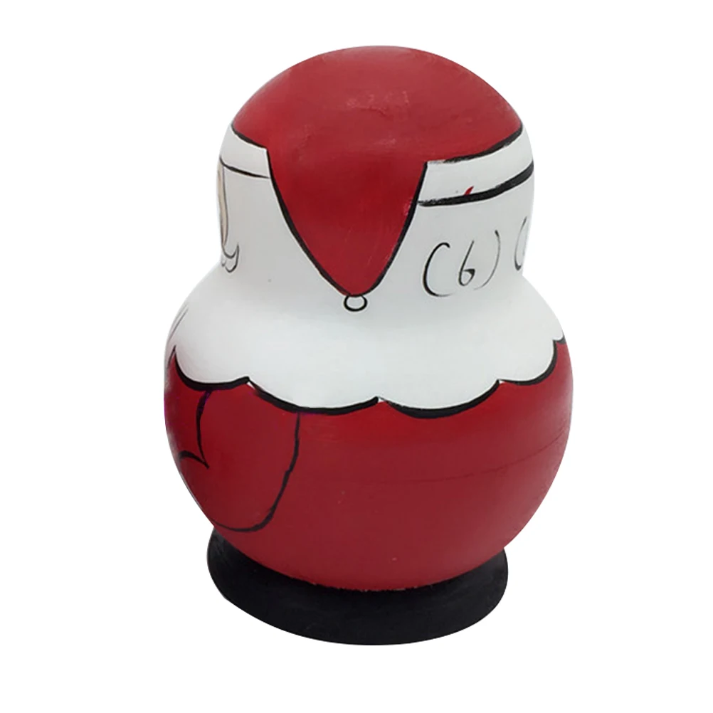

10pcs Russian Nesting Santa Claus Snowman Wooden Puzzle Gift For Kids Adults Collection Decoration Jewelry Storage Xmas