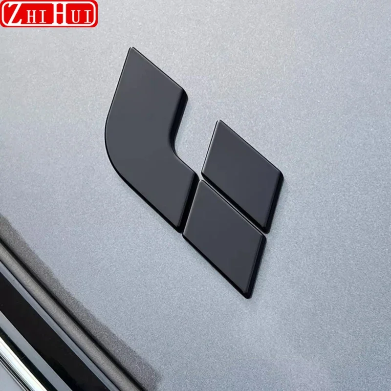 Li Lixiang L7 L8 L9 2022 2023 Car Black Samurai Logo Blackened Cover Upgraded Exterior Decoration Stickers Auto Accessories