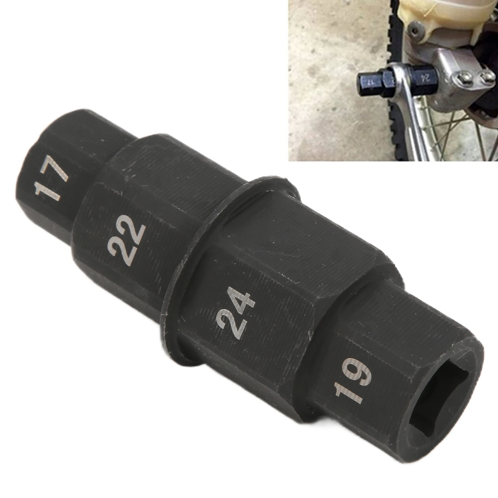 

Инструмент для шестигранной оси мотоцикла 17/19/22/24 мм, ступица переднего колеса, адаптер шпинделя, замена адаптера для Yamaha R1 R6