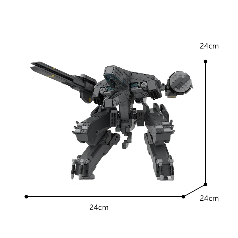 1883PCS MOC mecha robot game series building block assembly model metal gear solid game robot MOC-92620 gioco brick holiday gift