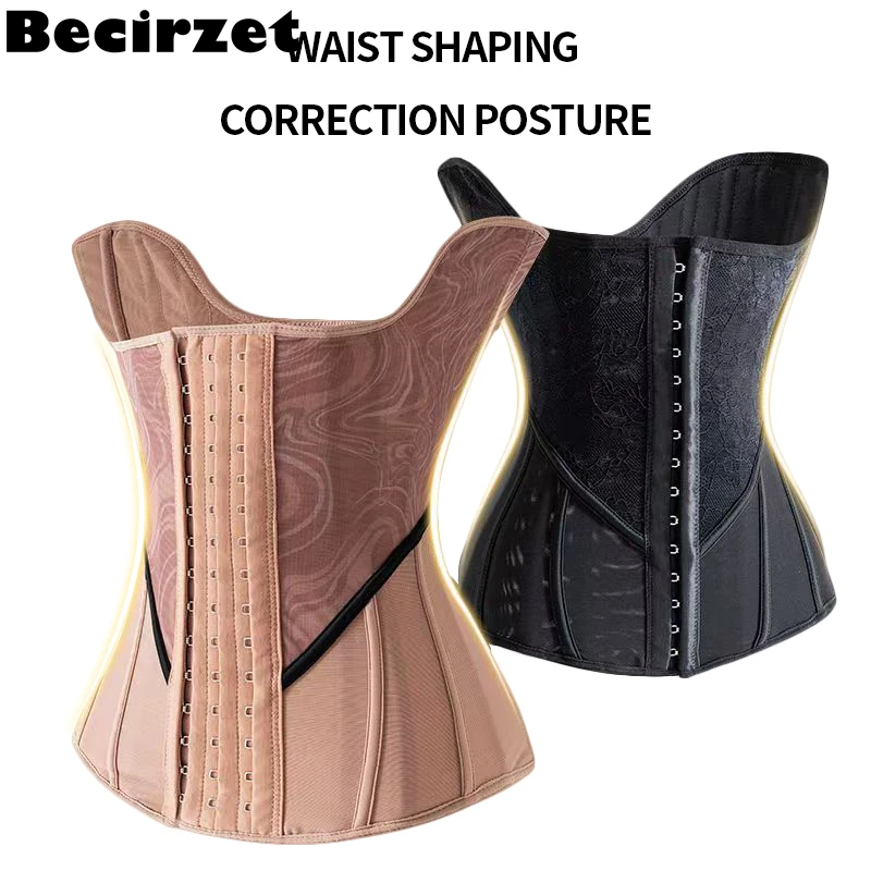Becirzet U Chest Waist Trainer Body Shaper Tummy Slimming Body Shaper Girdle Abdominal Compression Women's Underwear