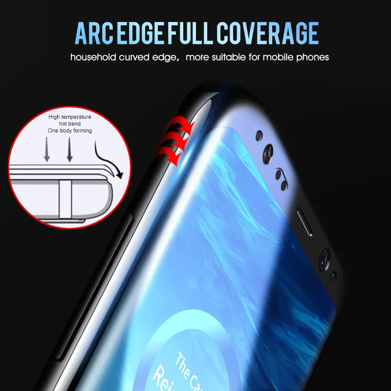 3D HD Full Curved Tempered Glass For Samsung Galaxy S8 S9 Plus Note 9 8 S6 S7 Edge Protective Glass Screen Protector S8 S9 Film