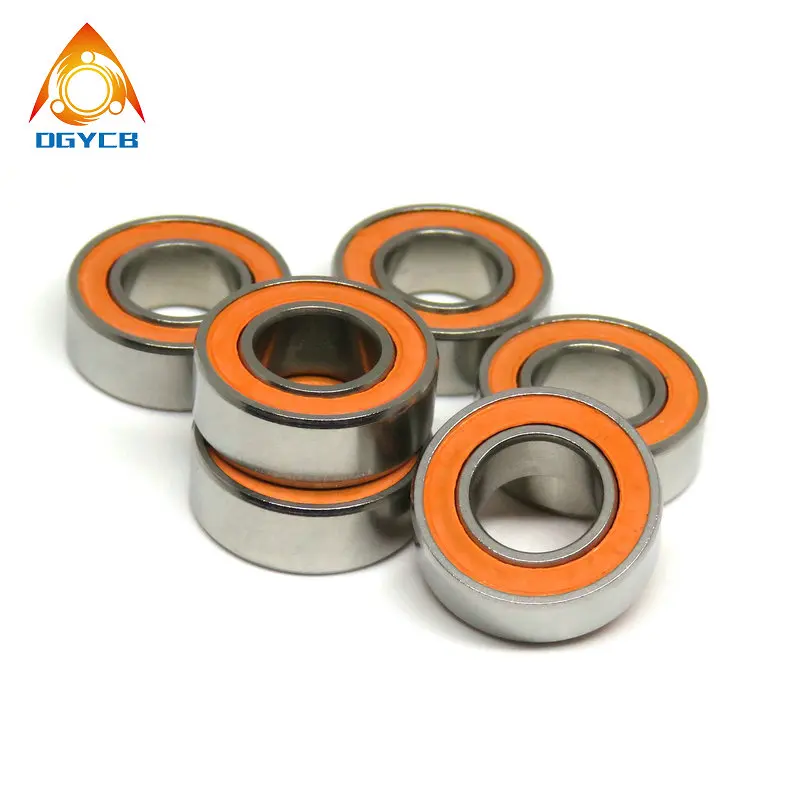 

10pcs 7x14x4 mm S687 2RS CB ABEC7 Stainless Steel Hybrid Ceramic Bearing Without Grease Fast Turning SMR147 S687C 2OS 7*14*4