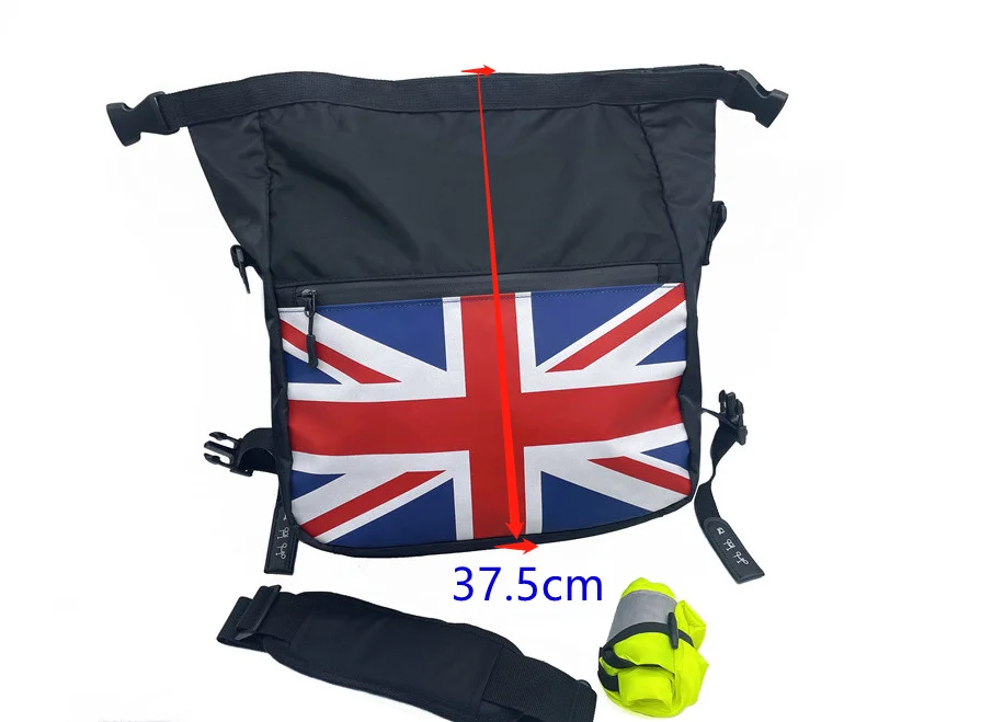 Use For Brompton Folding Bike Front Bags Panniers Multipurpose Storage Bag With Waterproof Cover Aluminum Mount