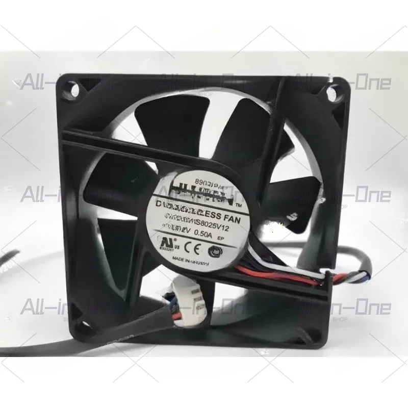 Suitable for  cooling fan 80*80*25MM AS8025V12 DC12V 0.50A  1pcs