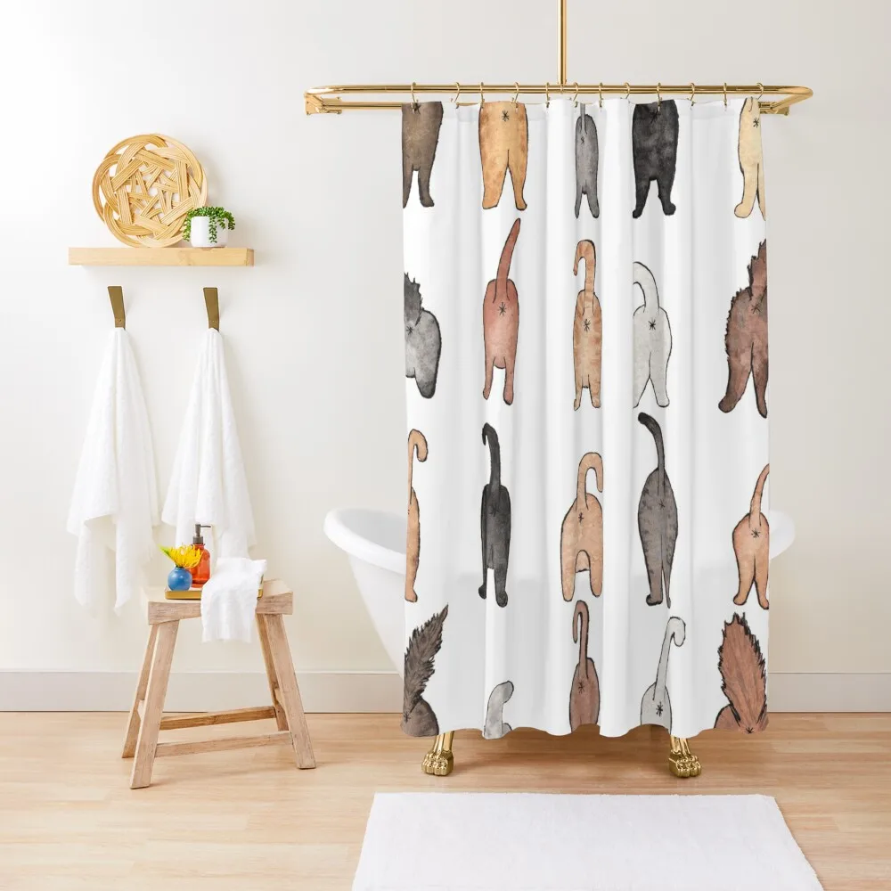 

Cat butts Shower Curtain Bathroom Accessorys Bathtub Transparent Bathroom Shower Funny Shower Curtain