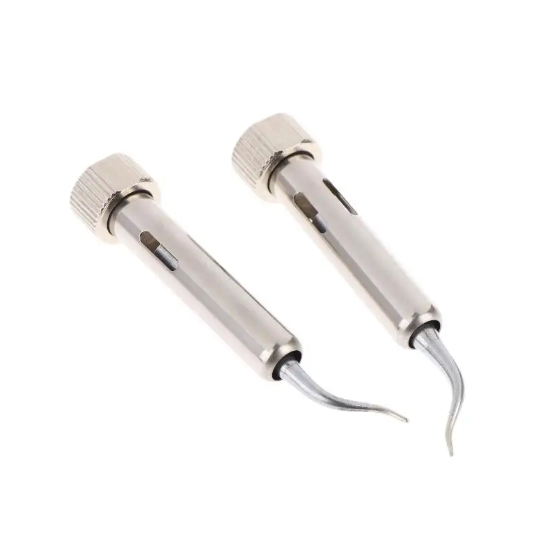 1Pair 938D Portable Hot Tweezers Mini Soldering Station Solder Tips For BGA SMD Repairing Accessories 45*12mm