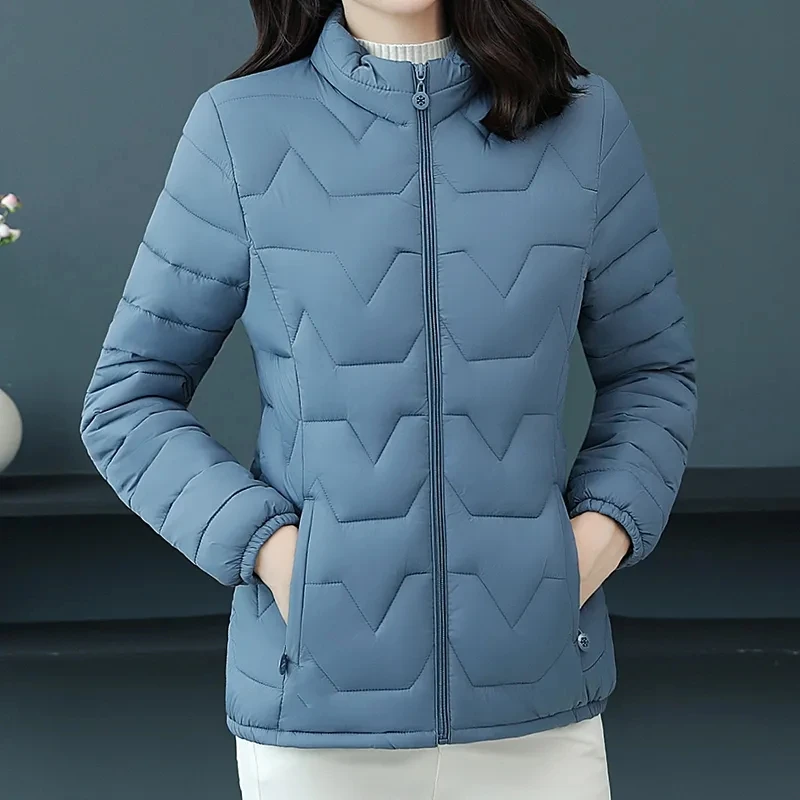 Autumn Winter New Cotton-Padded Coat Women\'s Short Outwear Fashion Loose Oversizee 5XL Light Warm Down Cotton-Padded Jacket