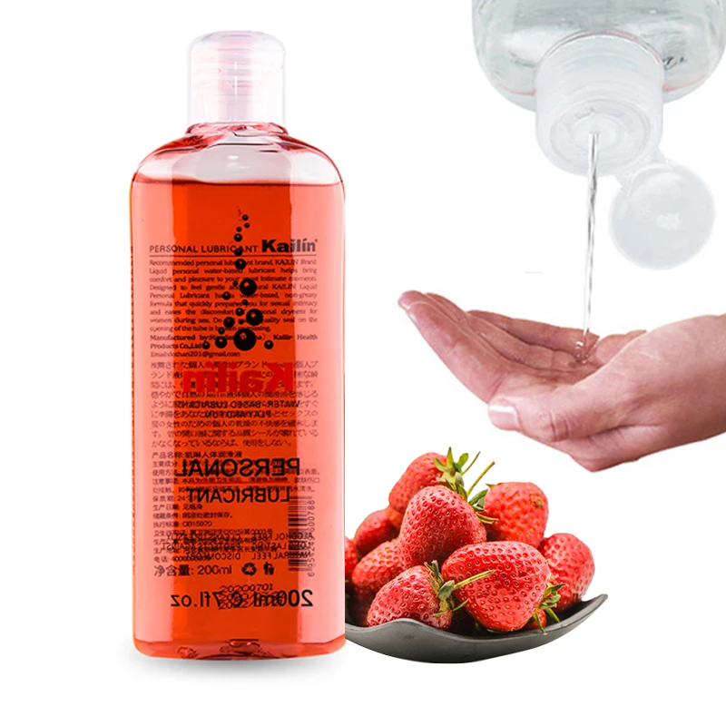 200ml Fruit Flavor Sex toy for women men Sex Lubricant Water-based Blueberry Strawberry Peach Sex Oil Vaginal Anal Gel Adults 18