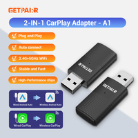GetPairr Wireless CarPlay Android Auto Adapter Smart Mini Box Plug And Play WiFi Fast Connect for Benz Chevrolet Ford Honda