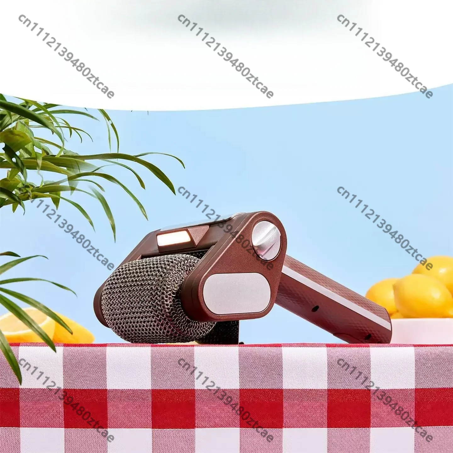 Food‑grade Stainless Steel BBQ Cleaning Brush Rechargeable Roller Design With Light Detachable Brush Head Outdoor Barbecue