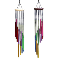 Pleasant Melody Windchimes 12 Metal Tubes with Hook Metal Pipe Wind Chimes Bells Hanging Mum Gifts Patio Backyard Ornament Decor