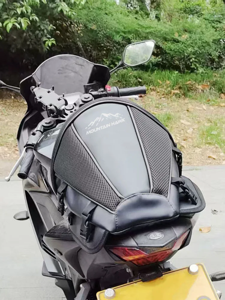 AliExpress NONE NEW Motorcycle Back Seat Bag Multifunctional Saddle Side Luggage Bag cycling backpack Universal