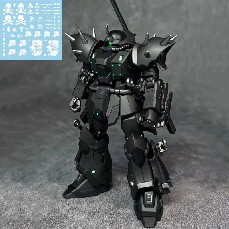 1/144 MS-08TX Efreet Night Fighting Type Black Warrior Color Anime Articulated Action Figures Mech Assembly Model Kit Toys Gift
