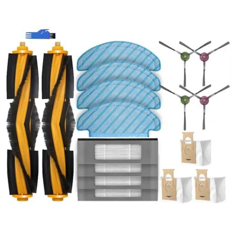 

18Pcs Main Side Brush Filter Spare Parts For Ecovacs DEEBOT OZMO T8 AIVI T8 Max T9 T8 Series N8 Pro N8 Pro+ Robot Vacuum Cleaner