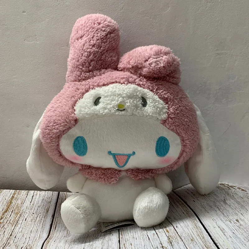 Nieuwe Kawaii Sanrio My Melodie Hello Kitty Pluche Speelgoed Cartoon Schattig Zacht Kussen Meisjes Poppenkamer Decoratie Voor Kinderen Verjaardagscadeau