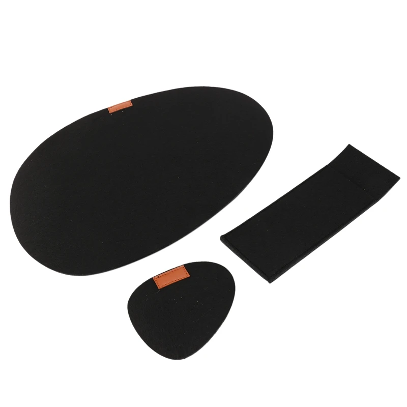 Felt Placemat Set Of 18 - Washable -Heat-Resistant Placemats -Contains Coasters And Cutlery Bag