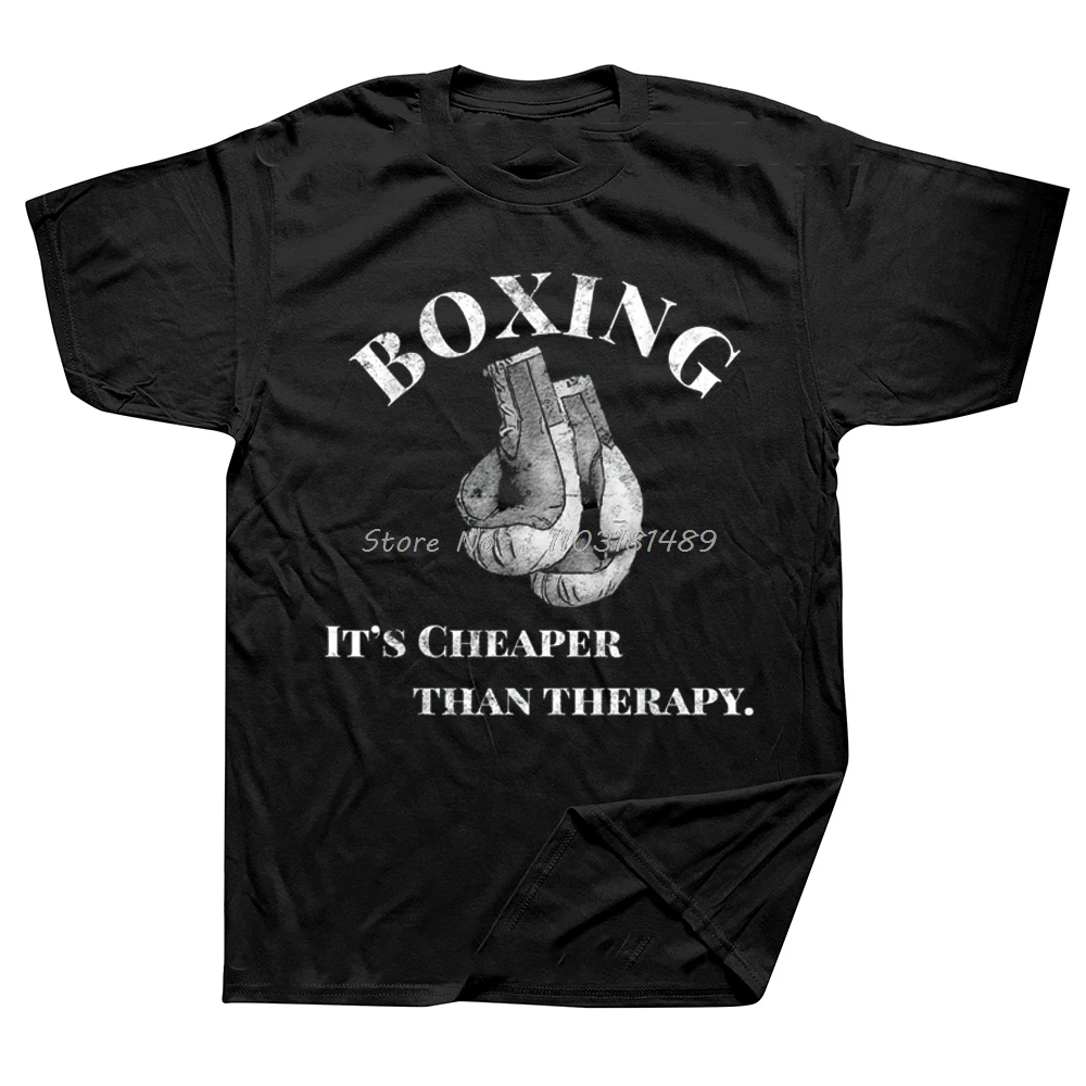 

2025 new model Funny Boxing T Shirt er Than Therapy New Design Mens Top T-Shirts Cotton Tops Tees Printed Short Sleeve Tops Tees
