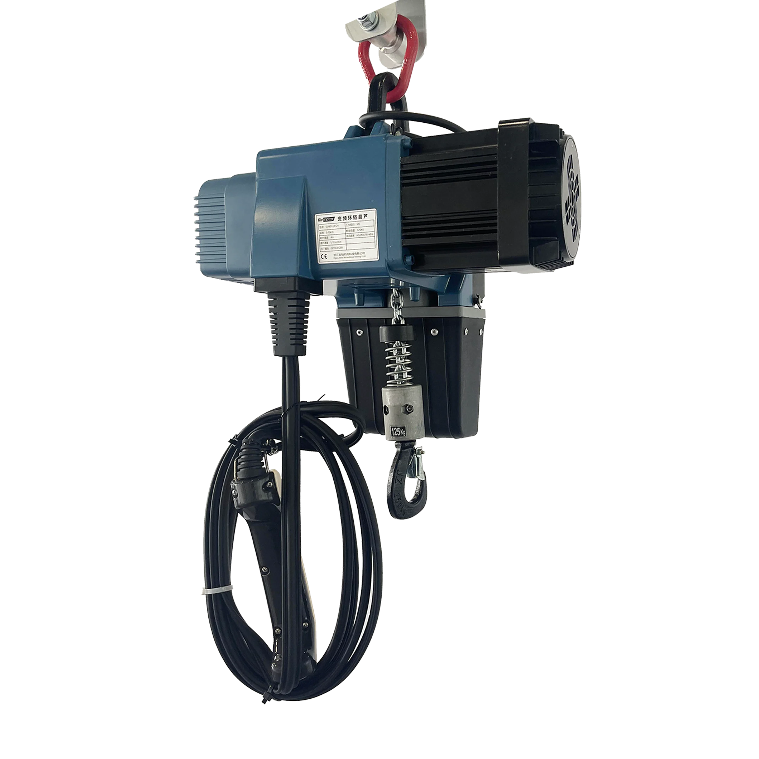 Low Headroom Hot Sale D2B100 Variable Frequency Electric Chain Hoist For Lifting Equipment