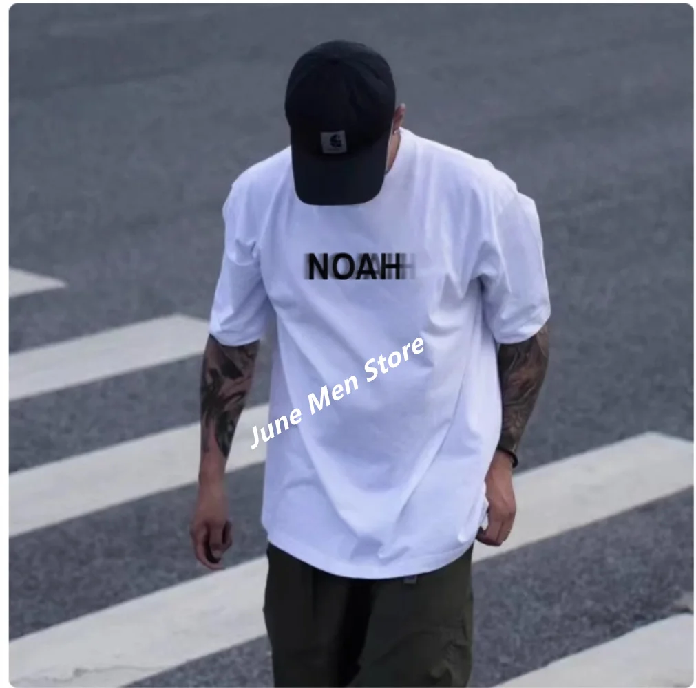 (Uniqlo）Noah Phantom Cotton Tshirt For Men Streetwear Man Tshirt Print Woeen T Shirt Summer Men Cotton Oversized Men Clothing