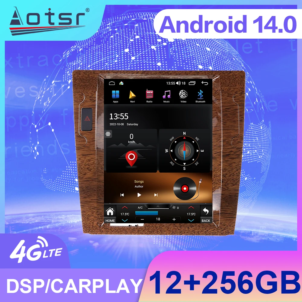 

AOTSR Stereo For Volkswagen Phaeton 2008-2013 12.1 inch Android 14.0 Car GPS Navigation Multimedia Player Auto Radio HD Carplay