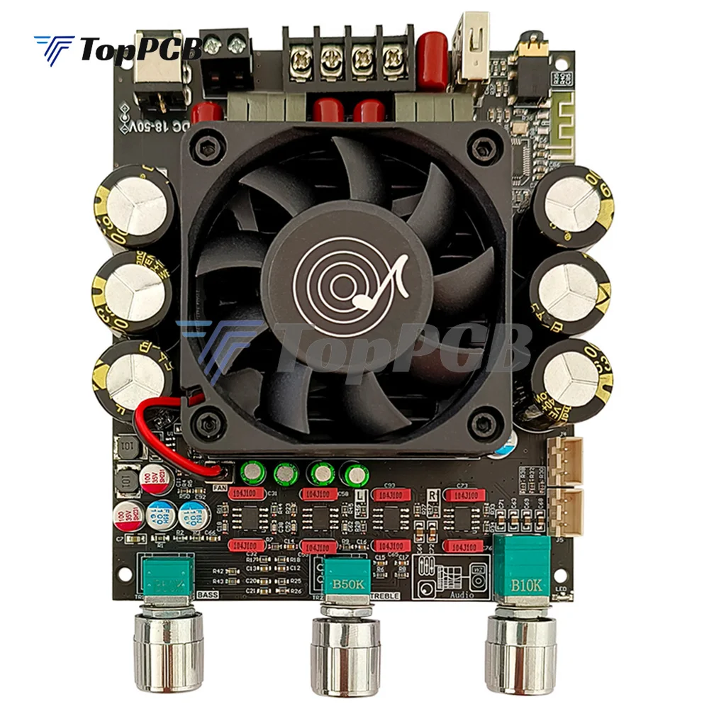 TPA3255 300W+300W Stereo Bluetooth Audio Sound Power Amplifier Board Treble Bass for Car Karaoke Smart Home Theater Subwoofer