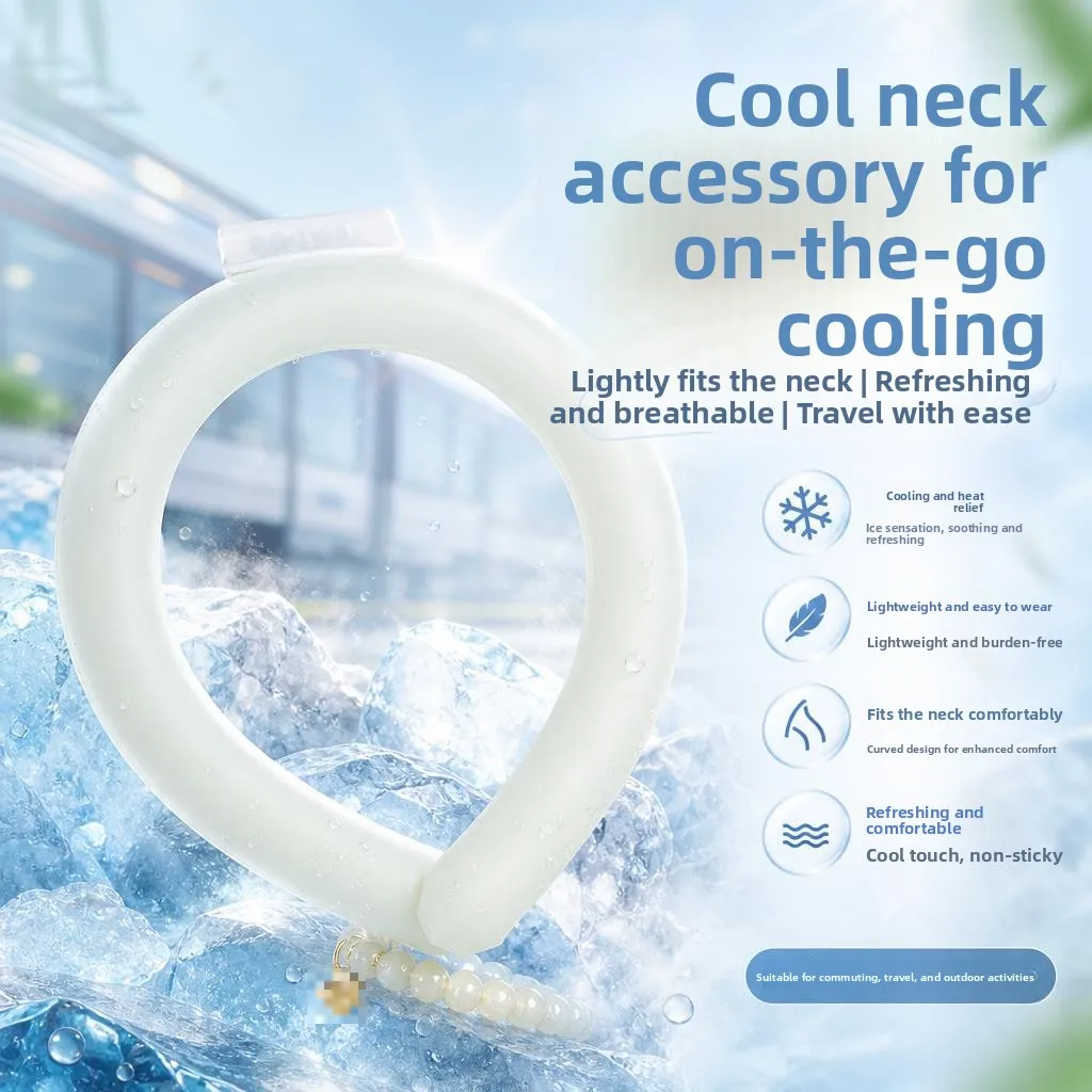 

Neck Cooling Ring Ice Circle for Children Outdoor Travel Physical Cooling Summer Essential Comfortable Cool Neck Circle