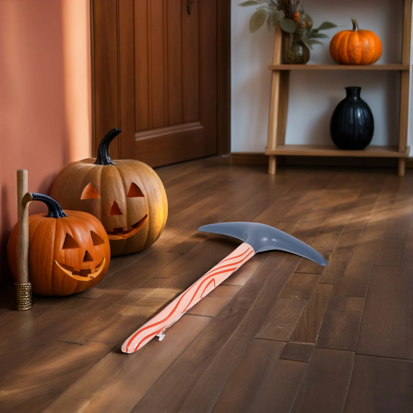 Juego de hacha de lechera inflable, accesorios para disfraz de Halloween, suministros de Cosplay para fiesta, almacenamiento seguro, ligero y fácil, 4 Uds.