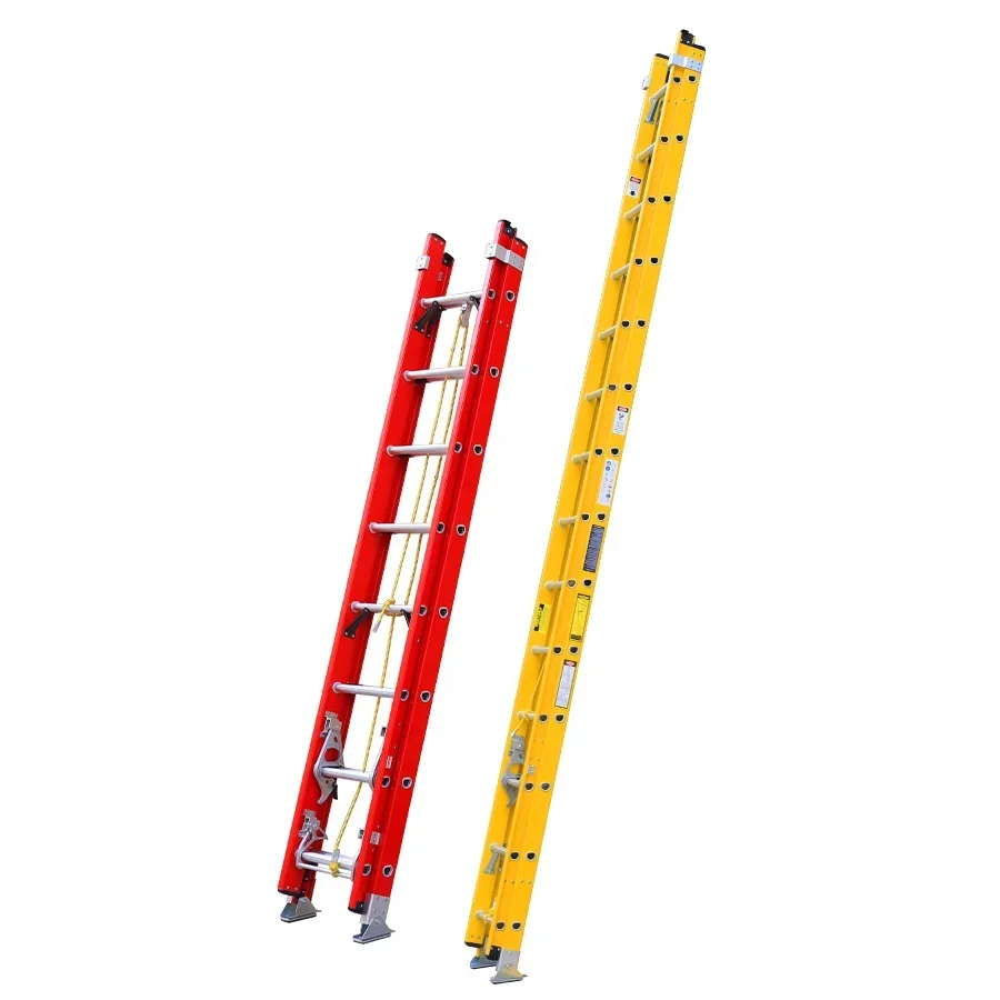 Factory Wholesale Price Popular Adjustable Telescopic Ladder Parts FRP Extension Ladder