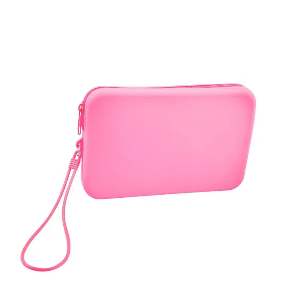 Small Item Bag Waterproof Square Cosmetic Bag Portable Large Capacity Silicone Storage Bag Mini INS Home Storage